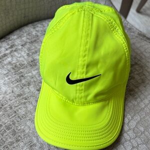 Nike Lightweight Highlighter Yellow Dri-Fit Cap - One Size - EUC